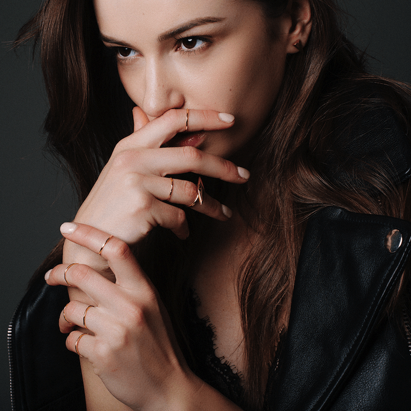 Double Pyramid Ring - Modern Jewelry - MOORTOWN.