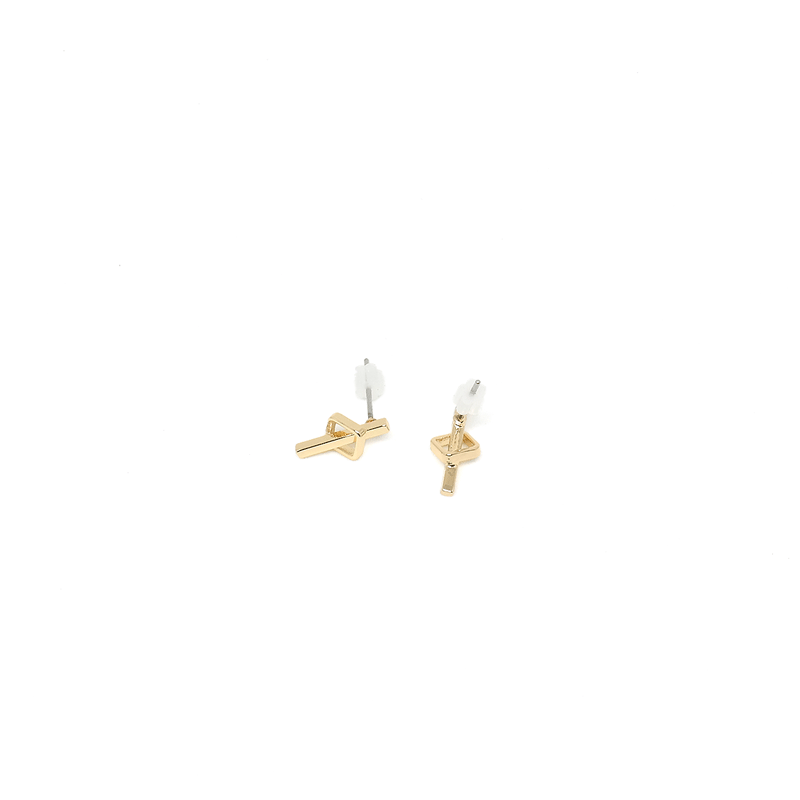 Mini Intersecting Stud Earrings - Modern Jewelry - MOORTOWN.