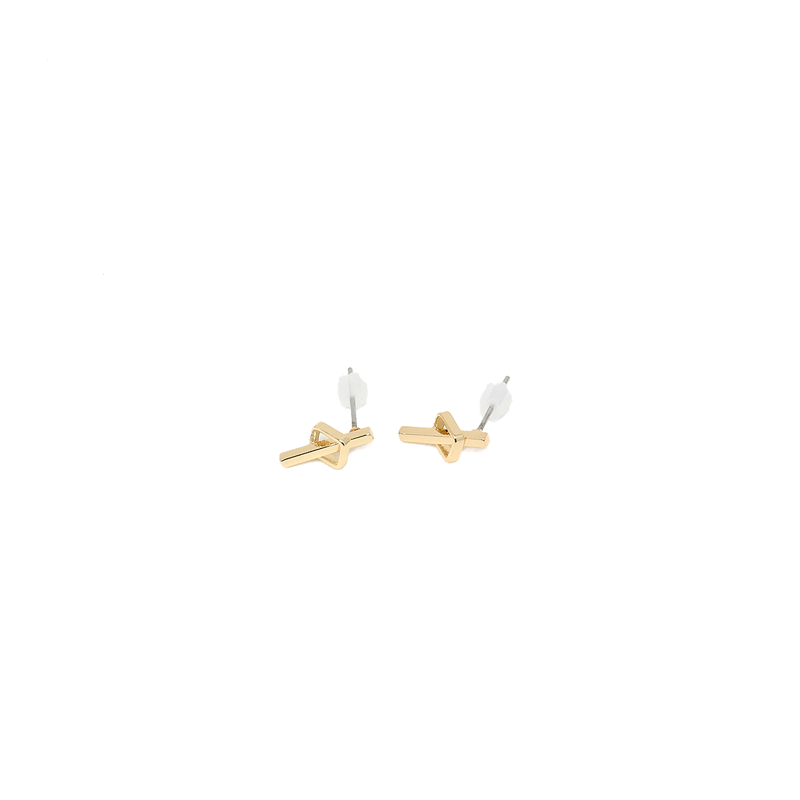 Mini Intersecting Stud Earrings - Modern Jewelry - MOORTOWN.