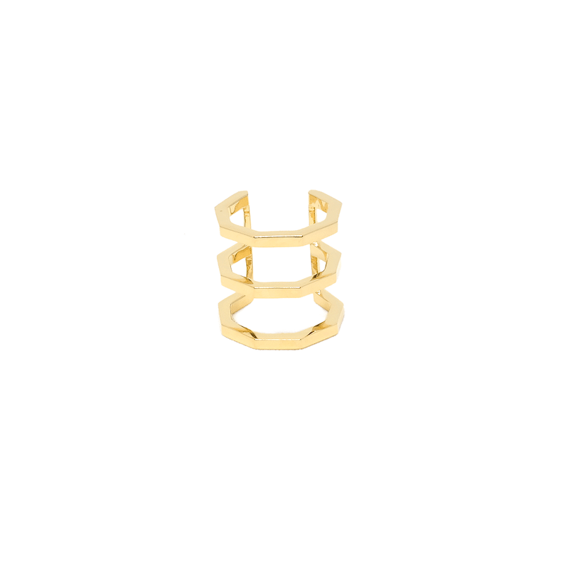 Triple Octagon Ring - Modern Jewelry - MOORTOWN.