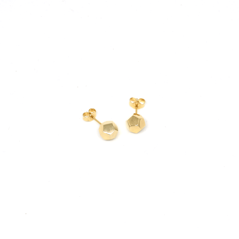 Round Pentagon Stud Earrings - Modern Jewelry - MOORTOWN.