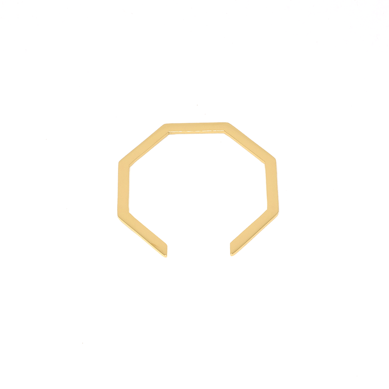 Thin Octagon Cuff - Modern Jewelry - MOORTOWN.