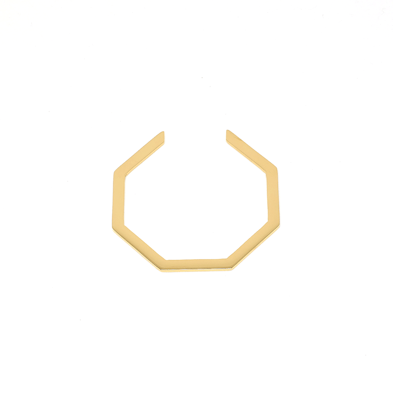 Thin Octagon Cuff - Modern Jewelry - MOORTOWN.