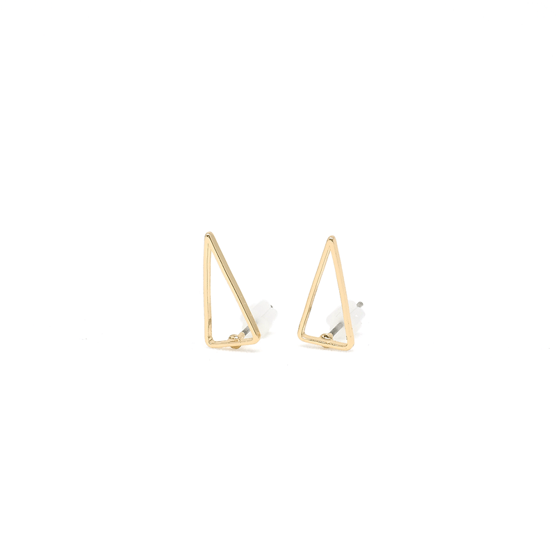 Triangle Outline Stud Earrings - Modern Jewelry - MOORTOWN.