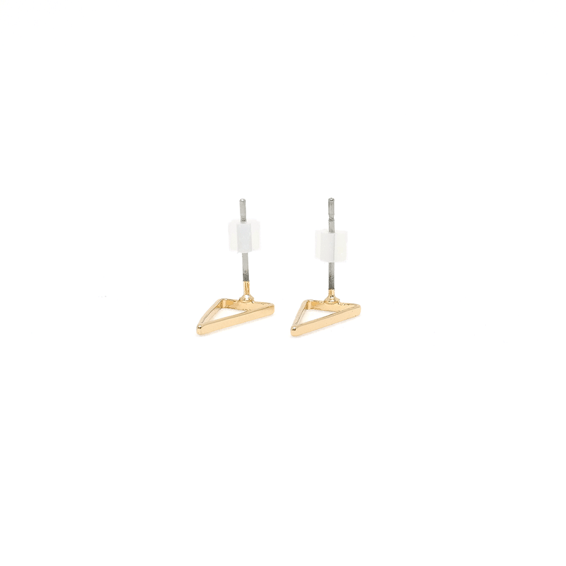 Triangle Outline Stud Earrings - Modern Jewelry - MOORTOWN.