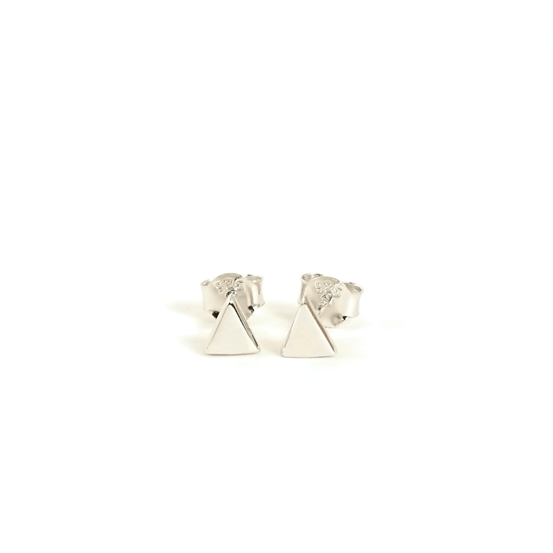 Triangle Stud Earrings - Modern Jewelry - MOORTOWN.